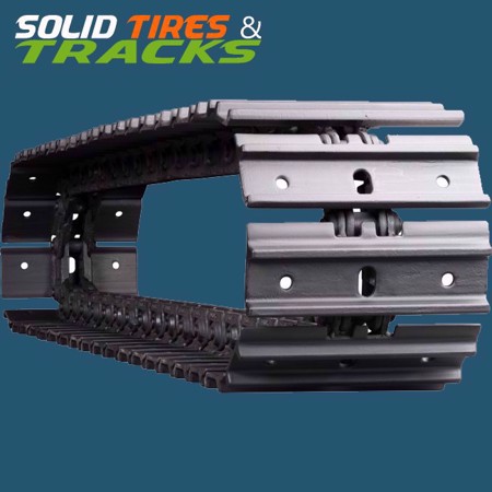 300mm Excavator Steel Tracks with Grouser Shoes x 44 links - Heavy Duty